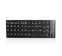 Autocollants de Clavier Espagnol, Autocollants de Remplacement pour Lettres des Boutons du Clavier pour Ordinateur de Bureau PC Portable 10 po à 17 po Claviers pour Ordinateur Portable