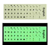Autocollants de clavier Shoous pour ordinateur portable et de bureau,lettres de l'alphabet,disposition,espagnol,anglais,russe,arabe,français,2023 - Type English