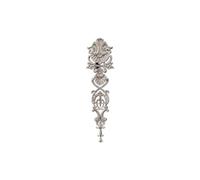 Autocollants de coins en bois sculpté avec des Appliques de fleurs, for décoration de meubles, accessoires de décoration de salle, coin de décalcomanie non peint