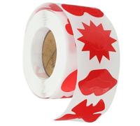 Autocollants de Cœur pour Bronzer, Rouge, Adhésif Cuivre | Lot de Stickers Délicats, Pose Rapide et Pratique, Décoration Corporelle Unique, Banquet et Boutique
