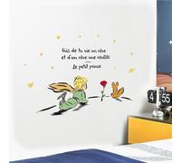 Autocollants de décoration murale Le Petit Prince, ensemble d'autocollants muraux de personnage créatif de salon, chambre à coucher, autocollants muraux décoratifs pour chambre d'enfant