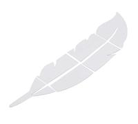 Autocollants De Décoration Murale Miroir En Acrylique, Miroir Mural, Miroirs 3D Stickers Muraux En Forme De Plume D'argent Miroir Autocollant Decoration Chambre Autocollant Mural