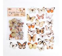 Autocollants De Décoration Papillon Imperméables, Étiquette Scrapbooking, Balle, Jouet De Journal, Artisanat Rétro, Pour Album, Papeterie Diy Bricolage, 40 Pièces/Lot