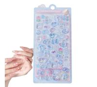 Autocollants de dessin animé 3D pour enfants - Autocollants mignons pour bouteille d'eau animale, livres adhésifs décoratifs imperméables | Réutilisable en classe - Étudiant de récompense, prix du jeu