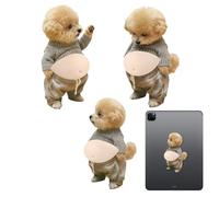 Autocollants de dessin animé - Ensemble de papeterie animal avec ventre doux - Autocollants à presser avec chiens mignons en 3D - Pour scrapbooking, journal, bouteille d'eau, valise, tasse, ordinateur