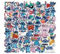Autocollants De Dessin Animé Mignon Lilo&Stitch,Décalcomanies Graffiti Disney Pour Bricolage,Ordinateur Portable,Bagages,Skateboard,Journal Intime,Jouet Classique Amusant.Dsn-008-50Pcs.