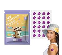 Autocollants de détection UV - 24 Autocollants de rappel de crème solaire | DOTS SCRIOR Stickers UV | Patches de détection UV | Autocollants de détection UV pour la crème solaire, les et les