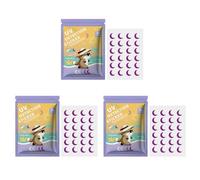 Autocollants de détection UV Adhésif en toute sécurité Rappel Rappel Patches en forme de lune pour activités de plein air enfants adultes 72pcs nano matière organique