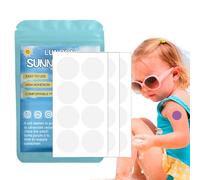 Autocollants de détection UV, autocollants de protection solaire UV,Autocollants de rappel pour écran solaire changeant de couleur - Plage indispensable et transparent patch de toile solaire pour bébé