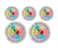 Autocollants de diagramme circulaire d'émotion, autocollants de diagramme de roue de sentiments,Décalcomanie d’émotion imperméable à l’eau | Le circulaire des émotions développe la conscienc