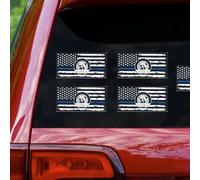 Autocollants de Drapeau américain pour Les Voitures, décalcomanies de Drapeau américain pour Les véhicules - Decal de du Pays 10x - Commémoratifs Pays étrangers Emblèmes Emblèmes Décor de