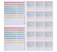 Autocollants de Drapeau de Carte en Papier, Marqueurs Colorés | Retrait sans Résidu, pour Cartes Routières et Atlas, Usage Scolaire Intérieur, Couleurs Vives