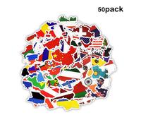 Autocollants De Drapeaux, 50 Pièces, Jouet Pour Enfants, Bricolage, Scrapbooking, Drapeau National, Jouet Éducatif, Cognitif, Pour Valise