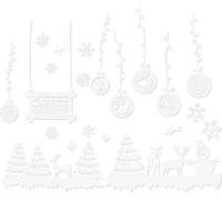 Autocollants de fenêtre de Noël Ruhhy 22253