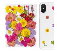 Autocollants de fleurs pressées - 35 pièces décoratives de petites fleurs séchées, autocollants en vinyle floraux | Autocollants esthétiques réels et naturels, fournitures de scrapbooking art fleur