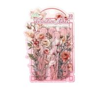 Autocollants de Fleurs Vintage - 20 Pièces Autocollants de Boîte de Bonbons Artistiques de Style Rétro, Autoollants Décoratifs pour Ordinateur Portable, pour Planificateurs Journalistes Artistes Ense