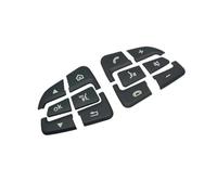 Autocollants De Garniture De Boutons De Volant De Voiture pour Mercedes pour Benz GLC X253 Classe C W205 CLA GLA Classe A X156 C117 W176(Black Model A)