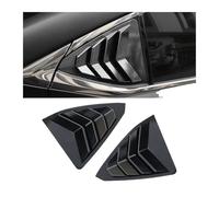 Autocollants de garniture de couvercle de volet latéral de fenêtre arrière de voiture, compatibles avec ES250 ES350 ES300h 2019 2020 2021 2022 2023, ABS 2 pièces(Carbon Fiber Look)