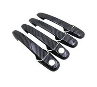 Autocollants De Garniture De Poignée De Porte En Fiber De Carbone, Pour Mazda CX7 CX 7 CX-7 ER 2007 - 2010 2011 2012, Accessoires De Protection De Voiture couvercle poignée porte véhicule(Carbon A)