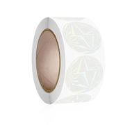 Autocollants de Gaufrage Lot de 500 autocollants ronds transparents au laser for sceller les sacs, étiquettes cadeaux, enveloppes, cartes, invitations mariage, papeterie, décoration