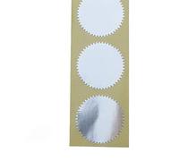 Autocollants de Gaufrage Vierges 45mm, Sceaux de Certificat en Or Métallique Vierge, Autocollants de Gaufrage en Feuille Métallique, Autocollant de Timbre en Acier Auto-adhésif(#2 100pcs)