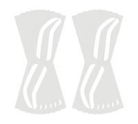 Autocollants de guide de cartographie des sourcils pour aérographe - Guide de cartographie des sourcils papier | Guide de cartographie du contour des sourcils ruban de guidage | 10 paires de shaper de