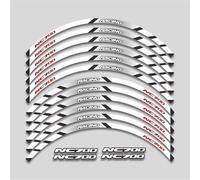 Autocollants de Jante Autocollants Réfléchissants pour Jantes De Moto pour NC700 NC 700 700X 700S - Kit Bandes Décoratives pour Auto-adhésif Roues Sticker(Couleur 1)