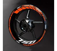 Autocollants de Jante Autocollants Réfléchissants pour Jantes De Moto pour pour Z750 pour Z 750 Kit D'autocollants pour Moyeu Et Étanches Auto-adhésif Roues Sticker(Couleur 8)