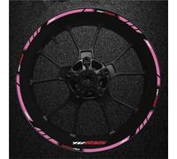 Autocollants de Jante Autocollants Réfléchissants pour Jantes De Moto pour Yamaha YZFR125 YZF-R125 YZF R125 - Kit Complet D'autocollants Étanches Auto-adhésif Roues Sticker(Couleur 22)