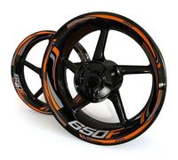 Autocollants De Jante De Moto pour pour CB650F pour CB 650F, Kit De Bandes Réfléchissantes pour Moyeu De Roue Lot Complet d'autocollants de Jante(Couleur 2)