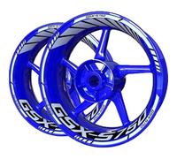 Autocollants De Jante De Moto pour Suzuki GSXS750 GSXS 750, Ensemble Complet De Bandes De Jante Et De Moyeu Lot Complet d'autocollants de Jante(Couleur 3)
