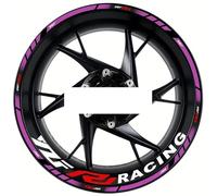 Autocollants de Jante Kit Complet D'autocollants Réfléchissants pour Jantes De Moto pour Yamaha YZFR1 YZF-R1 YZF R1 Auto-adhésif Roues Sticker(Couleur 17)