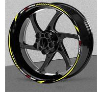 Autocollants de Jante Kit D'autocollants Réfléchissants pour Jantes De Moto pour Aprilia SR GT 200 GT200 (Bandes Adhésives Décoratives) Auto-adhésif Roues Sticker(Couleur 3)