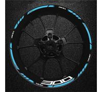 Autocollants de Jante Kit D'autocollants Réfléchissants pour Jantes De Moto pour pour Z300 pour Z 300 - Bandes Adhésives Étanches Auto-adhésif Roues Sticker(Couleur 8)