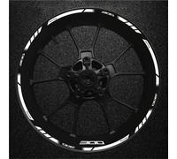 Autocollants de Jante Kit D'autocollants Réfléchissants pour Jantes De Moto pour pour Z300 pour Z 300 - Bandes Adhésives Étanches Auto-adhésif Roues Sticker(Couleur 12)