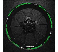 Autocollants de Jante Kit D'autocollants Réfléchissants pour Jantes De Moto pour pour Z300 pour Z 300 - Bandes Adhésives Étanches Auto-adhésif Roues Sticker(Couleur 20)