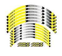Autocollants de Jante Kit D'autocollants Réfléchissants pour Jantes De Moto pour Suzuki RMZ450 RMZ250 RMZ 450 250 - Bandes Décoratives Étanches Auto-adhésif Roues Sticker(Couleur 11)