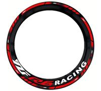 Autocollants de Jante Kit D'autocollants Réfléchissants pour Jantes De Moto pour Yamaha YZF-R6 YZFR6 YZF R6 17 Pouces - Bandes Décoratives Étanches Auto-adhésif Roues Sticker(Couleur 11)