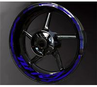 Autocollants de Jante Kit D'autocollants Réfléchissants pour Jantes De Moto pour Yamaha YZF-R7 YZF R7 YZFR7 - Bandes Adhésives Étanches Auto-adhésif Roues Sticker(Bleu)