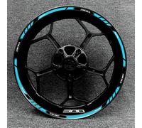 Autocollants De Jante Moto pour Modification Pneu, Film Roue, Bordure, Réfléchissants, Pièces pour Kawasaki Z300 des pièces de Rechange(Style 19)