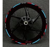 Autocollants De Jantes De Moto pour Yamaha MT-09 MT09 MT 09 Autocollants De Roue Autocollants Réfléchissants pour Jantes Roue Stickers Ensemble Complet(Couleur2)