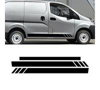 Autocollants de Jupe latérale Autocollants de Porte de Voiture décalcomanies en Vinyle, pour Nissan NV200 Sport Rayures Style Jupe latérale décor Autocollants Auto Body Tuning Accessoires