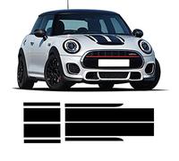Autocollants de Jupe latérale Rayures de Capot de Voiture Autocollant de Capot Couvercle de Moteur décalque de carrosserie de Coffre arrière, pour Mini Cooper R56 R57 R58 R59 F55 F56 F57 JCW