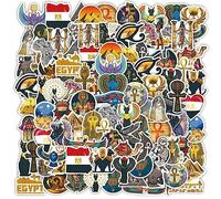 Autocollants De L'égypte Ancienne, 50 Pcs Civilisations Perdues