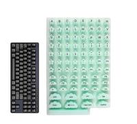 Autocollants de Lettres pour Clavier,Silicone À Adhésion Forte Et Esthétique,Autocollants en Silicone avec Lettres pour Clavier - pour Femmes aux Ongles Longs French Tip Bureau à