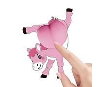 Autocollants de livre-9x6cm adhésif de dessin animé 3D fesses de cheval cadeaux de fête, autocollants de scrapbooking, décalcomanies d'animaux drôles | Pour l'artisanat de bouteille d'eau, journalisat