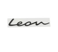 Autocollants de Logo de coffre en métal 3D, lettres et mots de coffre de voiture, Badge autocollant for Seat Leon MK1 MK2 MK3 MK4 MK5 MK6 FR, accessoires de style(B-Black)
