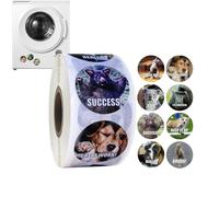 Autocollants de louange d'animaux de dessin animé - Rouleau de 500 étiquettes de style meme à 1 pouce | Autocollants d'affirmation drôles pour enfants, étudiants, progrès, construction