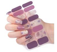 Autocollants De Manucure Française Bandes À Pression Avec Colle Temps Durcissement 12 Heures Motifs Pour La Peau Décalcomanies Élégantes Pour Nail Art