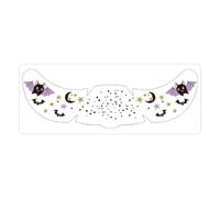 Autocollants de maquillage pour les yeux d'Halloween, gothique, temporaire
